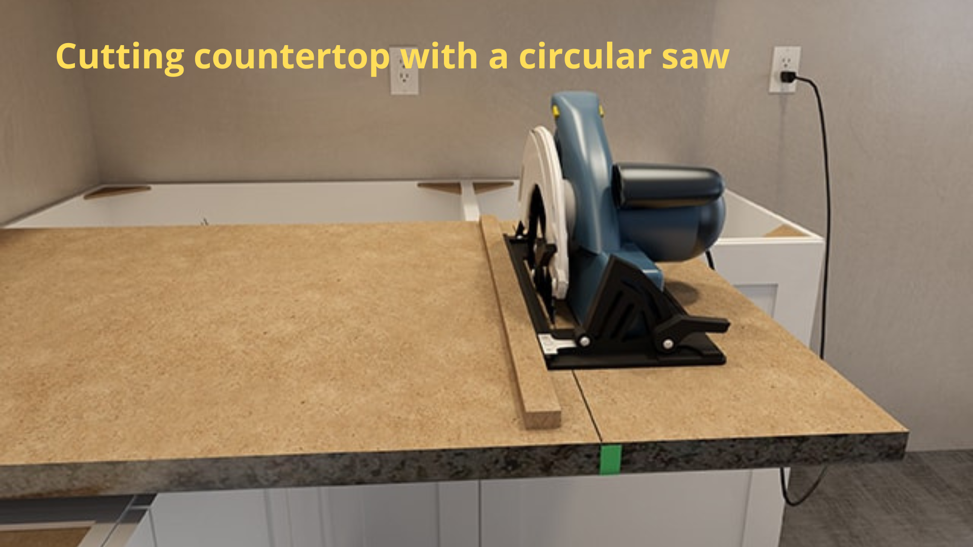 Can you cut a laminate countertop with a circular saw?