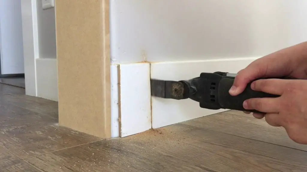 Cut the Baseboard With a Dremel