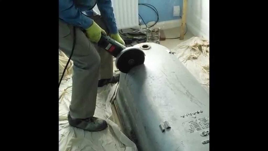 Cutting Cast Iron Tub With Angle Grinder